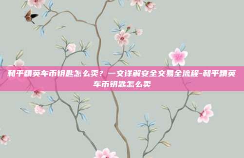 和平精英车币钥匙怎么卖?一文详解安全交易全流程-和平精英车币钥匙怎么卖