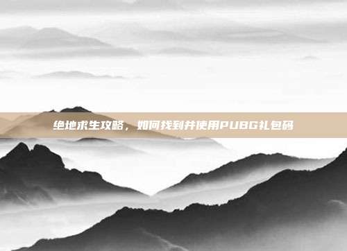 绝地求生攻略，如何找到并使用PUBG礼包码