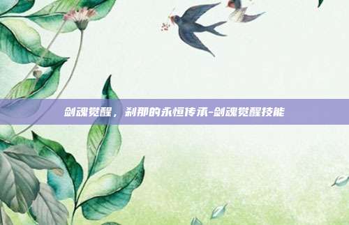 剑魂觉醒,刹那的永恒传承-剑魂觉醒技能