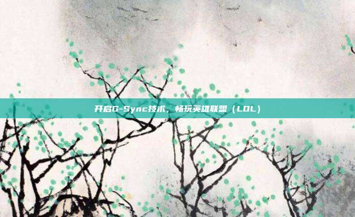 开启G-Sync技术，畅玩英雄联盟（LOL）