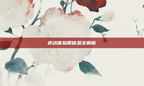 逆战体验服信息全解析