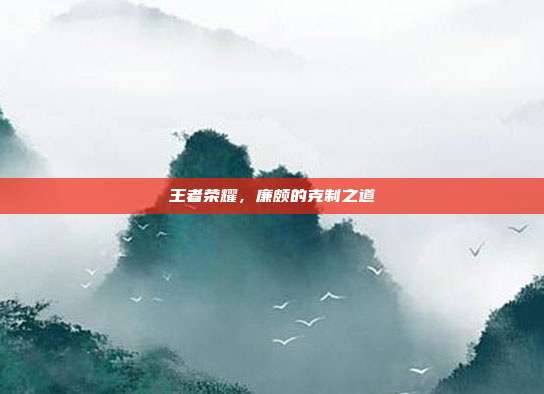王者荣耀,廉颇的克制之道