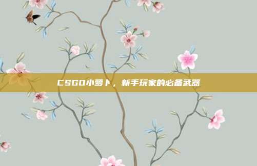 CSGO小萝卜，新手玩家的必备武器