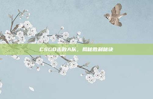 CSGO击败A队,揭秘胜利秘诀