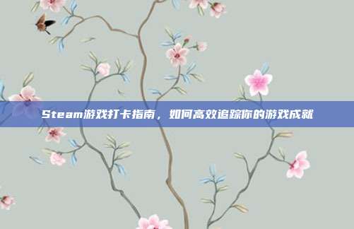 Steam游戏打卡指南，如何高效追踪你的游戏成就