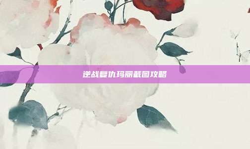 逆战复仇玛丽截图攻略