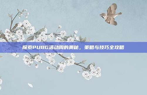 探索PUBG活动周的奥秘，策略与技巧全攻略