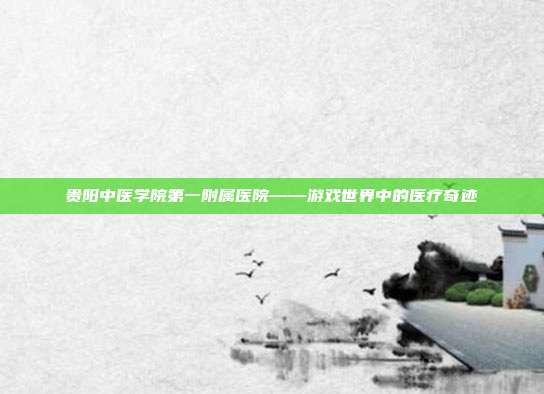 贵阳中医学院第一附属医院——游戏世界中的医疗奇迹