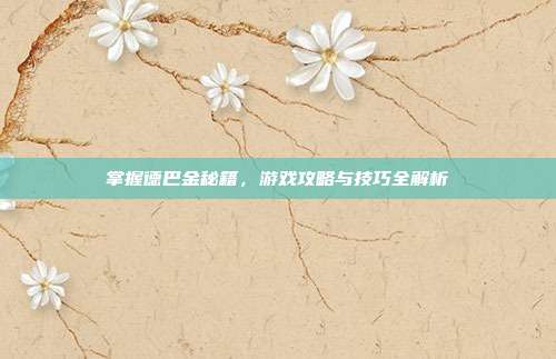 掌握德巴金秘籍,游戏攻略与技巧全解析