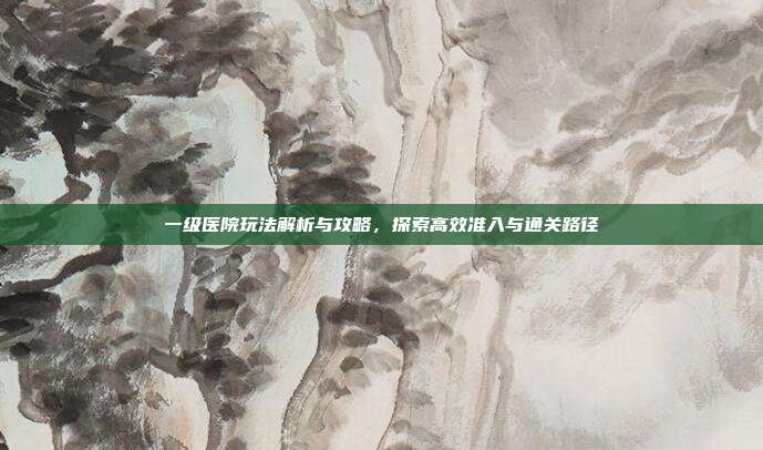 一级医院玩法解析与攻略，探索高效准入与通关路径