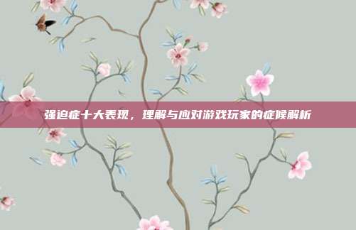 强迫症十大表现，理解与应对游戏玩家的症候解析