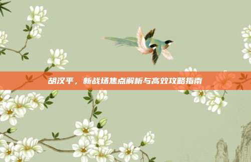 胡汉平，新战场焦点解析与高效攻略指南