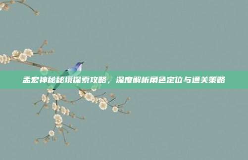 孟宏神秘秘境探索攻略，深度解析角色定位与通关策略