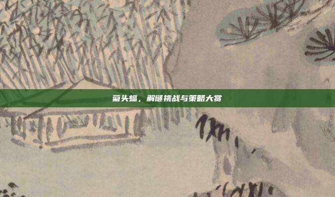 菊头蝠，解谜挑战与策略大赏