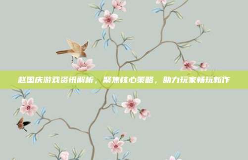 赵国庆游戏资讯解析，聚焦核心策略，助力玩家畅玩新作