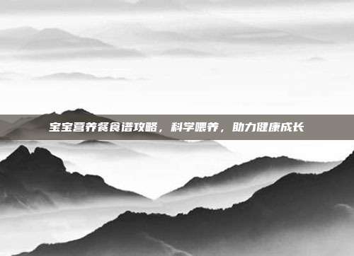 宝宝营养餐食谱攻略，科学喂养，助力健康成长