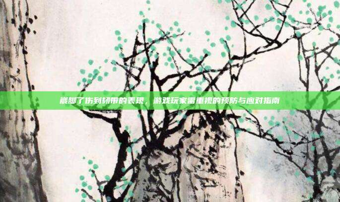 崴脚了伤到韧带的表现，游戏玩家需重视的预防与应对指南
