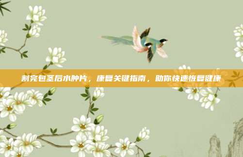割完包茎后水肿片，康复关键指南，助你快速恢复健康
