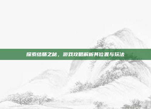 探索结肠之秘，游戏攻略解析其位置与玩法