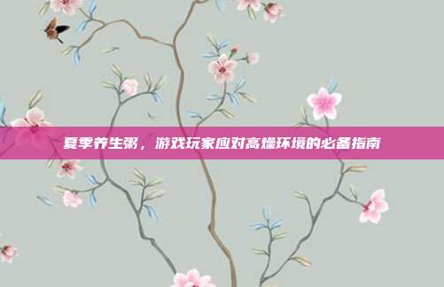 夏季养生粥，游戏玩家应对高燥环境的必备指南