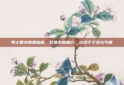 男士香水使用指南，打造专属魅力，沉浸于个性与气质