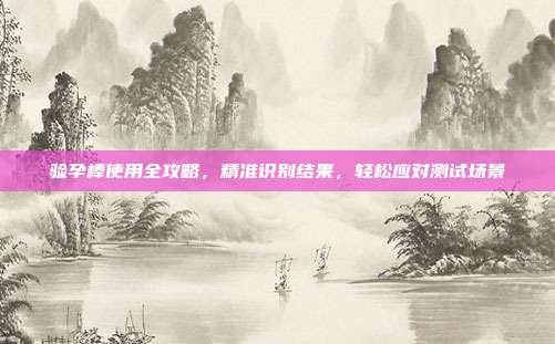 验孕棒使用全攻略,精准识别结果,轻松应对测试场景