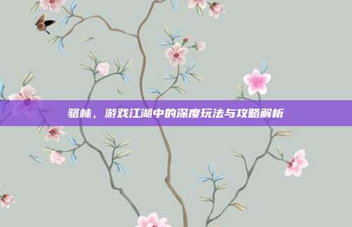 骆林，游戏江湖中的深度玩法与攻略解析