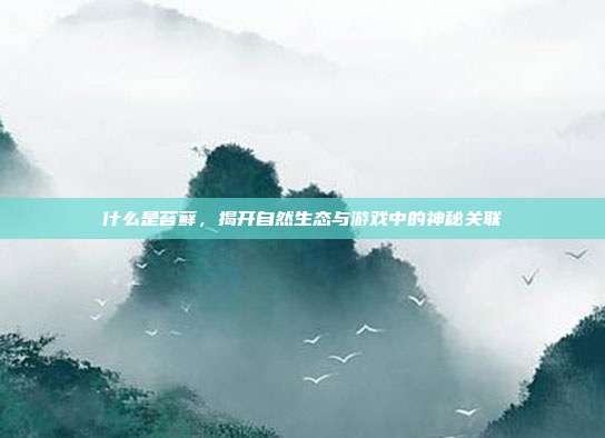 什么是苔藓，揭开自然生态与游戏中的神秘关联