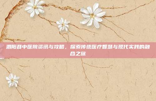 泗阳县中医院资讯与攻略，探索传统医疗智慧与现代实践的融合之旅