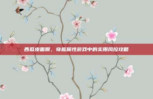 西瓜皮面膜，奇趣属性游戏中的实用风控攻略