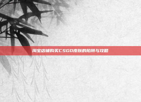 淘宝店铺购买CSGO皮肤的陷阱与攻略