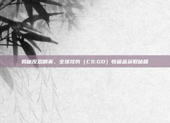 揭秘反恐精英,全球攻势(CS:GO)收藏品获取秘籍