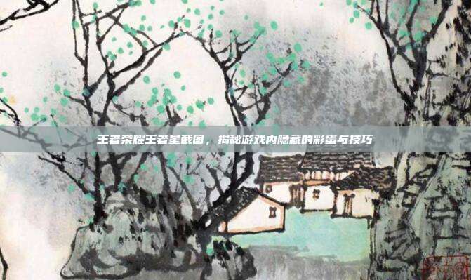 王者荣耀王者星截图，揭秘游戏内隐藏的彩蛋与技巧