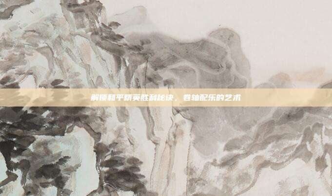 解锁和平精英胜利秘诀，卷轴配乐的艺术