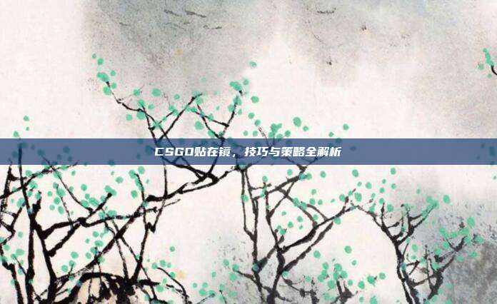 CSGO贴在镜，技巧与策略全解析