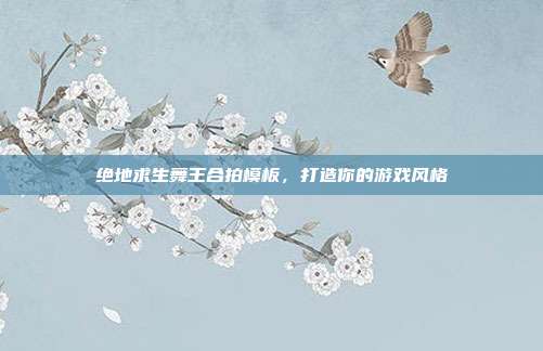 绝地求生舞王合拍模板，打造你的游戏风格