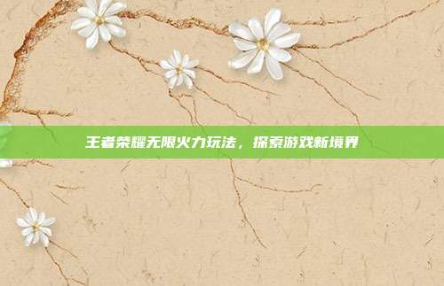 王者荣耀无限火力玩法，探索游戏新境界