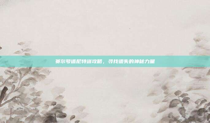 赛尔号谱尼特训攻略，寻找遗失的神秘力量