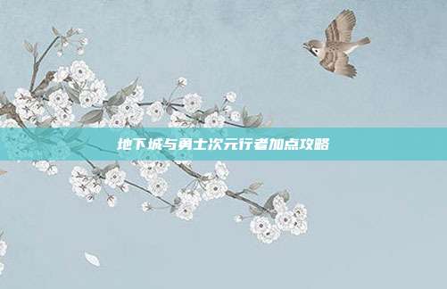 地下城与勇士次元行者加点攻略