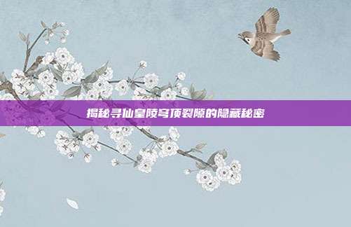 揭秘寻仙皇陵穹顶裂隙的隐藏秘密