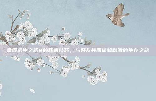 掌握求生之路2的联机技巧，与好友共同体验刺激的生存之旅