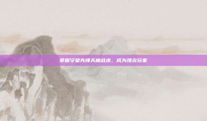 掌握守望先锋天梯战术，成为顶尖玩家