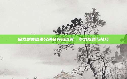 探索刺客信条兄弟会存档位置，游戏攻略与技巧