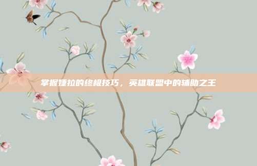 掌握婕拉的终极技巧，英雄联盟中的辅助之王