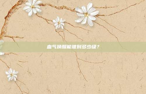 血气唤醒能堆到多少级?