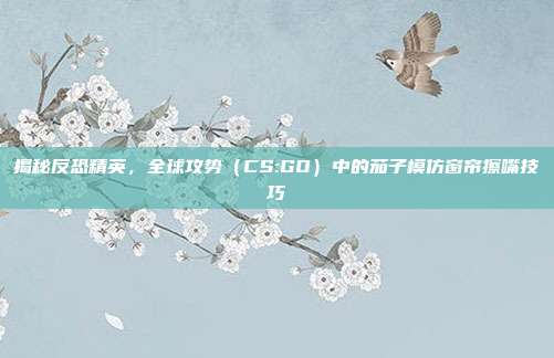 揭秘反恐精英，全球攻势（CS:GO）中的茄子模仿窗帘擦嘴技巧
