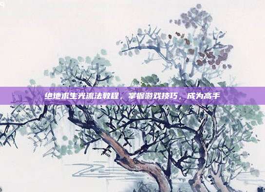 绝地求生光流法教程，掌握游戏技巧，成为高手