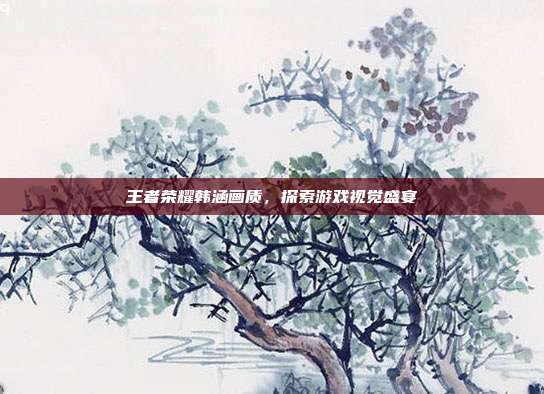 王者荣耀韩涵画质，探索游戏视觉盛宴