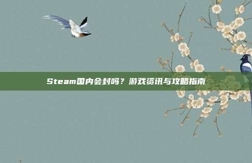 Steam国内会封吗?游戏资讯与攻略指南