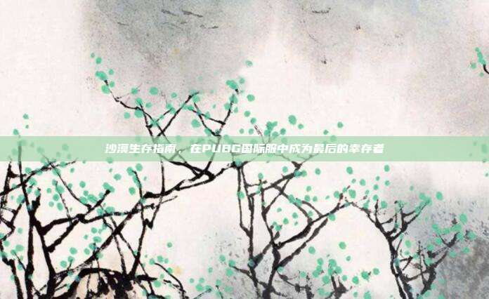 沙漠生存指南，在PUBG国际服中成为最后的幸存者
